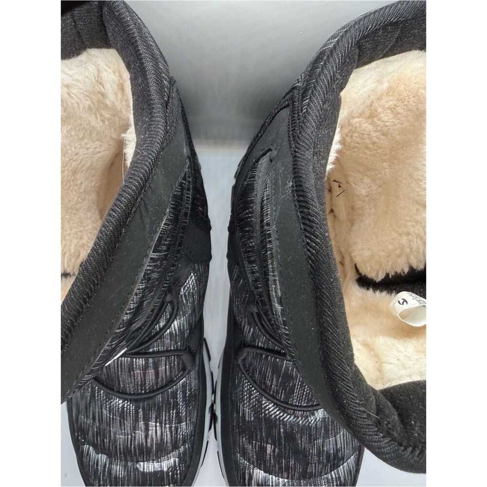 Kids Black Winter Fur-Lined Boots